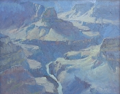 \'The Abyss from Hopi Point\' 16x20 Oil