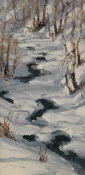 'Winter's Patterns' 16x8 Oil on Linen