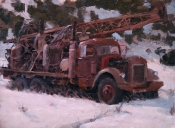 'The Parts Truck' 9X12 Oil