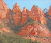 'Marge's Draw Spires' 10x12 Oil on Linen
