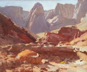 'Upper Cathedral Wash' 10x12 Oil on Linen