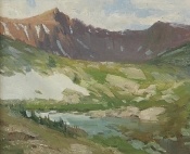 'Quandary From Mohawk Lake' 10x12 Oil on Linen