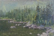 'Hermit Lake' 12x18 Oil on Linen
