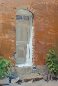 \'Old Door\' 9x6 Oil on Linen