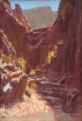 'Side Canyon Steps' 12x8 Oil on Linen
