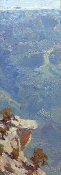 \'Out Crop Overlook\' 20x7 Oil on Linen