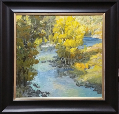 'Autumn River Bends' 24x24 Oil on Linen