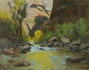 'Cascades in the Narrows' 16x20 Oil on Linen