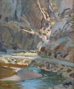 'Tributary Canyons' 12x10 Oil on Linen