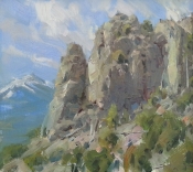 'Browns Canyon Views' 10x12 Oil on Linen
