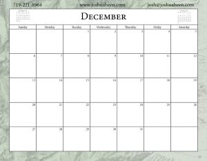 Calendar Month Example