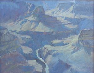 'The Abyss from Hopi Point' 16x20 Oil