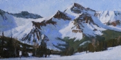 \'Mt Wilson From Telluride Ski Area\' 12X24 Oil