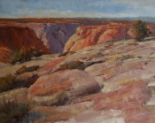 \'On The Canyon Rim\' 16X20 Oil