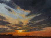 \'Sunset on the Plains\' 30X40 Oil