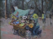 \'The Yellow Hat\' 9X12 Oil