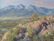 'Sunrise On Mt. Princeton' 18x24 Oil on Linen
