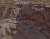 \'A Canyon Begins\' 12x15 Oil on Linen