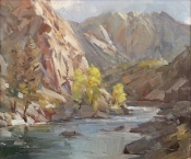 'Browns Canyon Light' 10x12 Oil on Linen