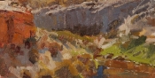 \'Canyon Morning\' 6x12 Oil on Linen