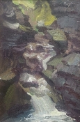 'Bear Creek Narrows' 12x8 Oil on Linen
