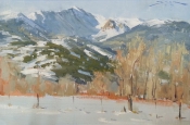 'Mt. Chipeta Snow Fields' 8x12 Oil on Linen