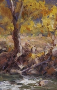 \'Evening On The Banks\' 12x8 Oil on Linen
